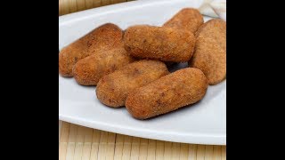 CROQUETES DE CARNE NA AIRFRYER BEM FÁCIL E RÁPIDO DEI UMA ERRADINHA NA RECEITA MAS NÃO INTERFERIU [upl. by Eillit]