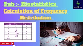 Calculation Of Frequency Distribution How to Draw Frequency Distribution Table Biostatistics [upl. by Hoban382]