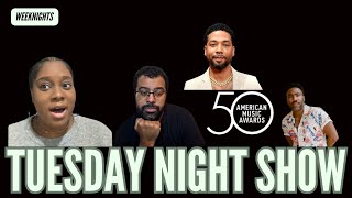 Weeknights  Jussie Smollett interview AMA Awards Childish Gambino cancels remaining tour dates [upl. by Anelram153]