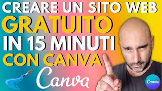 Come creare un sito web GRATUITO con Canva in 15 minuti [upl. by Brander]