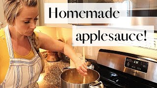 Easy Homemade Applesauce 🍎  Healthy Only 5 Ingredients  Fresh Apple Recipes [upl. by Atikam]