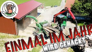 FarmVLOG244  Wintervorrat Hackschnitzel und Ende 2 Schnitt [upl. by Aeduj]