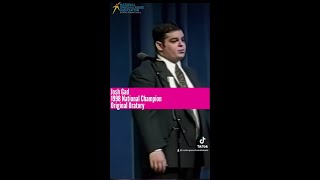 Josh Gad was a 1998 Speech and Debate Champion 🏆 [upl. by Annotahs566]