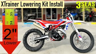 HOW TO INSTALL Beta XTrainer 2quot Lowering Kit How Much Lower Is It  AB41104 3 Seas Recreation [upl. by Bloem]