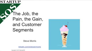 Customer job pain gain the Milkshake Value Proposition [upl. by Eeral]