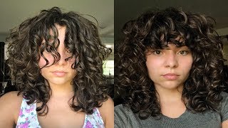 HOW TO Trim Curly Bangs BEST TIPS AND TRCKS FROM A COSMETOLOGIST [upl. by Ettezus]