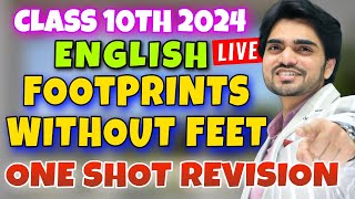 🔴LIVE CLASS 10 REVISION  ONE SHOT FOOTPRINTS WITHOUT FEET  All ChaptersCompetency Based Questions [upl. by Hultin]