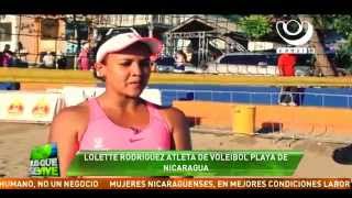 Lolette Rodríguez destaca en Volleyball Playa [upl. by Vokaay]