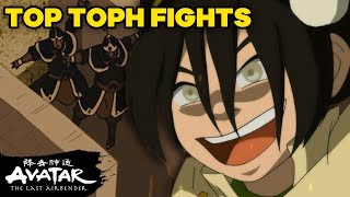 Tophs Best Fight Scenes Ever 🦶  Avatar The Last Airbender [upl. by Halika]