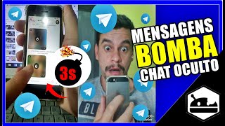 COMO ESCONDER CONTATOS NO TELEGRAM E CRIAR CHAT OCULTO COM MENSAGENS BOMBAS  CANAL IODROID [upl. by Macdougall]