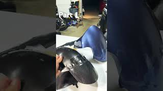 Vinyl Wrapping Motorcycle Parts pt 1￼ [upl. by Stilwell]