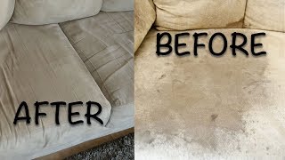 HOW TO CLEAN YOUR MICROFIBER COUCH WINDEX  GLASS CLEANER [upl. by Westhead]