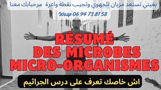 Résumé des microbes 🔥🔥microorganismes 3AC💪💪 Lessentiel à retenir  ملخص درس الجراثيم ث اع دولي [upl. by Bria]