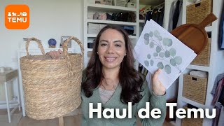 COMPRAS PARA LA CASA 🏡 DECORACIONES muy bonitas  HAUL DE TEMU [upl. by Yerhcaz]