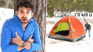 I Got STALKED Camping ALONE in 21 Degrees [upl. by Thora]