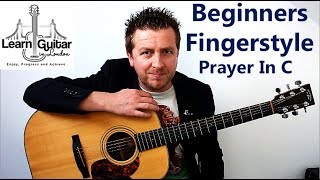 Easy Fingerstyle Guitar Lesson  Prayer In C  TAB In The Video  Drue James [upl. by Azerila223]