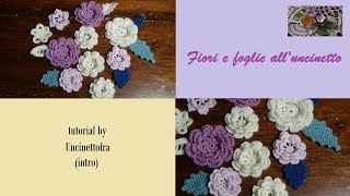 fiori e foglie alluncinetto tutorial intro [upl. by Aneras]