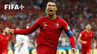 Cristiano Ronaldos Free Kick Goal vs Spain  2018 FIFA World Cup [upl. by Atinod794]