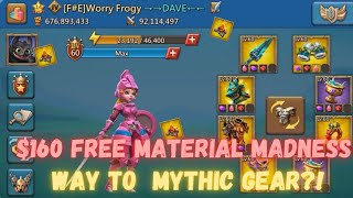 Lords mobile  Free 160 material madness  Chests Opening  Part 1 [upl. by Guzel]