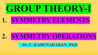 TAMIL GROUP THEORY SYMMETRY ELEMENTS amp OPERATIONS CENTER OF SYMMETRY VERTICAL HORIZONTAL DIAGONAL [upl. by Oer]