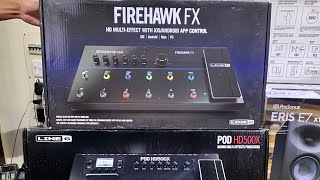 Line 6 POD HD500X amp FIREHAWK FX  Just a look [upl. by Ewall]