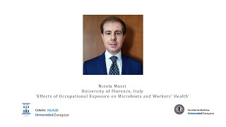 Mucci Nicola  Effects of Occupational Exposure on Microbiota and Workers’ Health [upl. by Gussy]