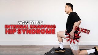 How to Fix Internal Snapping Hip Syndrome  stretches and strengthening exercises for the hip flexor [upl. by Kentigera322]