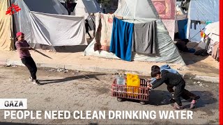 In Gaza clean water is dangerously scarce [upl. by Carbo]