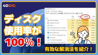 Windows10のディスク使用率が100％になる場合の解消法｜4DDiG Duplicate File Deleter [upl. by Corina]