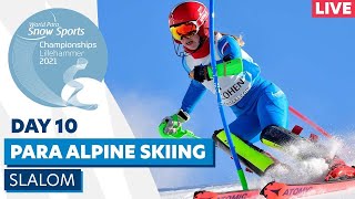 Lillehammer 2021  Para Alpine  Slalom w 22  WPSS Championships [upl. by Nnyleuqaj293]