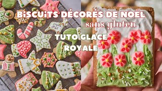 Biscuits décorés de Noël sans gluten tuto glaçage royal niveau débutant [upl. by Aimil]