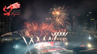 Singapore NDP 2022 Fireworks  9 August 4K [upl. by Maryjo409]