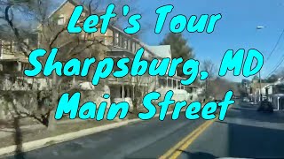 A Driving Tour of Main Street of Sharpsburg MD [upl. by Atinehc312]