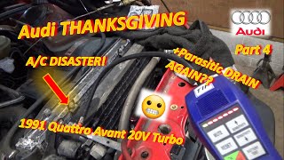 Pt 4 Audi THANKSGIVING AC DISASTER Parasitic DRAIN AGAIN 91 200 Quattro 20V Turbo [upl. by Rochester]