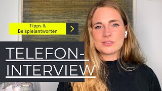 Telefoninterview Tipps amp 15 Fragen mit Beispielantworten für dein Vorstellungsgespräch am Telefon [upl. by Mirella]