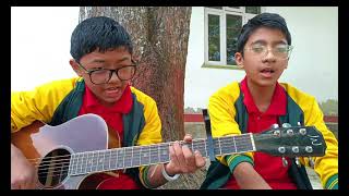 HAMRO NEPAL MA  SOMANG SCHOOL  RAM KISHAN CHAUDHARY  COVER SONG  NEPALI SONG  GHAR AANGANA [upl. by Bar]