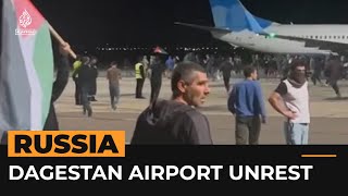 Arrests after crowd storms Russia airport over flight from Israel  Al Jazeera Newsfeed [upl. by Juli]