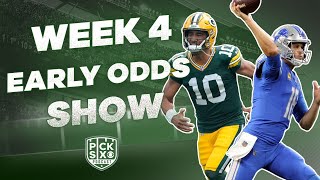 NFL Week 4 EARLY Look at the Lines Odds Picks Predictions and Betting Advice [upl. by Inaej]