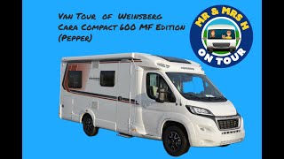 Van tour of the 2023 Weinsberg CaraCompact 600 MF Pepper Edition  SMC Motorhomes Newark [upl. by Idnal]