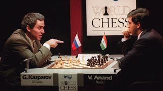 Kasparov vs Anand  Brutal Attack [upl. by Innej895]