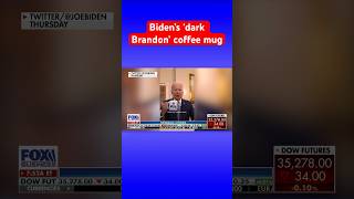 Biden debuts ‘dark Brandon’ campaign ad with lasereyes coffee mug shorts [upl. by Hands]