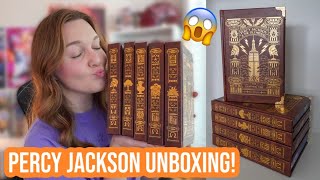 Percy Jackson The Bookish Box Set UNBOXING  The Most Insane Percy Jackson Collectible [upl. by Malachi]