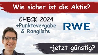 RWE Aktienanalyse 2024 Wie sicher ist die Aktie günstig bewertet [upl. by Coe]