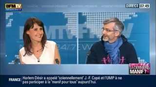 Interview de Tugdual Derville avant la Manif Pour Tous 260513 BFM TV [upl. by Notxed]