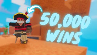 Beating the TOP 1 wins leaderboard player Roblox Bedwars [upl. by Nobell]