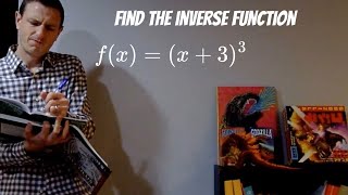 Find the Inverse Function of fx  x33 [upl. by Leddy]