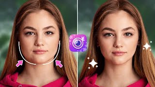 How to Use Face shaper  Jawline Transformation with App  Face editing  Smile Photo Editing [upl. by Dlabihcra]