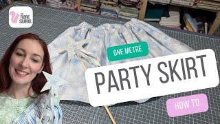 One Metre Party Skirt How To [upl. by Aelaza]