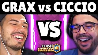 SFIDA GRAX vs CICCIO SUPER DUELLO EVOLUTO  Clash Royale [upl. by Ahsimak973]