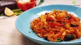 Low FODMAP Vegetable Pasta Stirfry Recipe [upl. by Ahk]